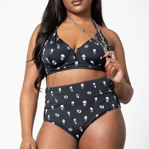 KILLSTAR | SKULLS 2 PIECE SWIMSUIT